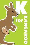 K For The Kangaroo, An Animal Alphabet For The Kids-Elizabeta Lexa-Art Print