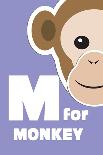 M For The Monkey, An Animal Alphabet For The Kids-Elizabeta Lexa-Art Print