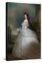 Elizabeth (1837-98), Empress of Austria, 1865-Franz Xaver Winterhalter-Stretched Canvas