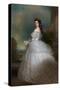 Elizabeth (1837-98), Empress of Austria, 1865-Franz Xaver Winterhalter-Stretched Canvas