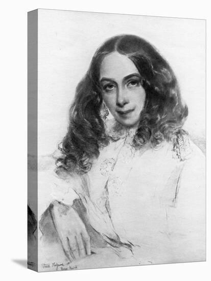 Elizabeth Barrett Browning, British Poet, 1859-Field Talfourd-Stretched Canvas