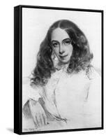 Elizabeth Barrett Browning, British Poet, 1859-Field Talfourd-Framed Stretched Canvas