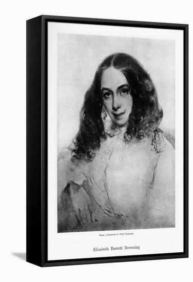 Elizabeth Barrett Browning, English Poet of the Victorian Era, Mid-19th Century-Field Talfourd-Framed Stretched Canvas