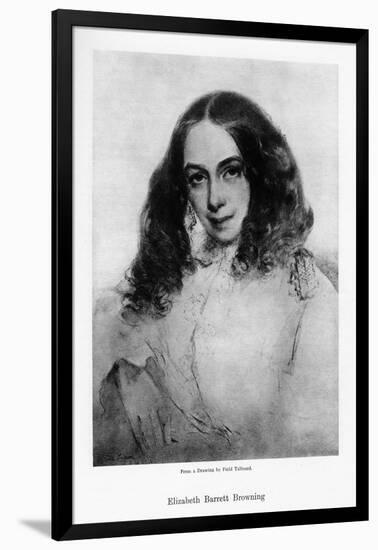 Elizabeth Barrett Browning, English Poet of the Victorian Era, Mid-19th Century-Field Talfourd-Framed Giclee Print