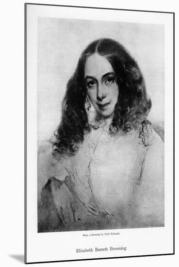 Elizabeth Barrett Browning, English Poet of the Victorian Era, Mid-19th Century-Field Talfourd-Mounted Giclee Print