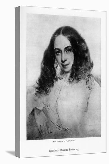 Elizabeth Barrett Browning, English Poet of the Victorian Era, Mid-19th Century-Field Talfourd-Stretched Canvas