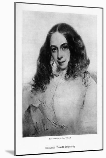 Elizabeth Barrett Browning, English Poet of the Victorian Era, Mid-19th Century-Field Talfourd-Mounted Giclee Print