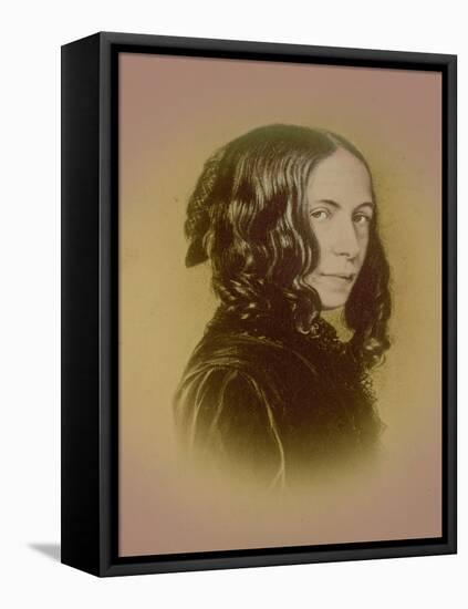 Elizabeth Barrett Browning, English Poet-Science Source-Framed Stretched Canvas