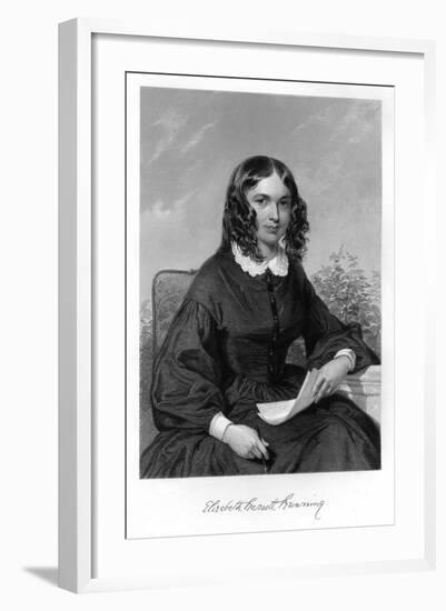 Elizabeth Barrett Browning-Alonzo Chappel-Framed Art Print