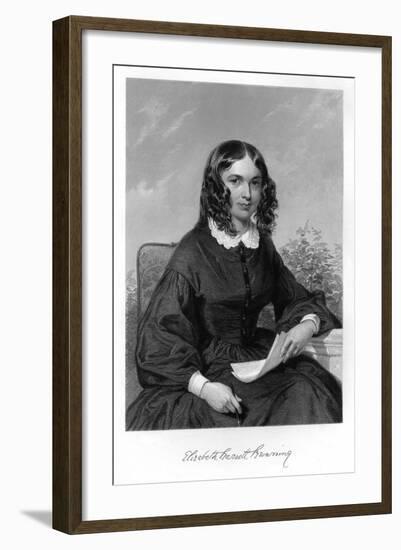Elizabeth Barrett Browning-Alonzo Chappel-Framed Art Print