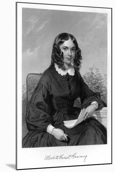 Elizabeth Barrett Browning-Alonzo Chappel-Mounted Art Print