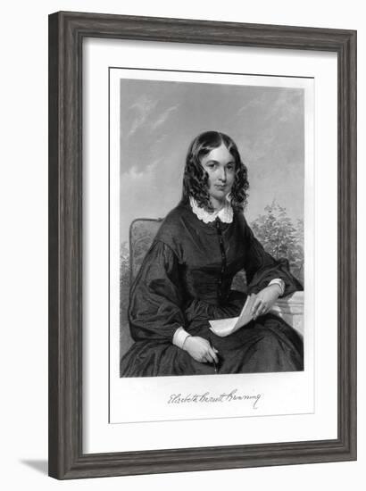 Elizabeth Barrett Browning-Alonzo Chappel-Framed Art Print