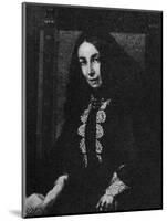 Elizabeth Barrett Browning-Michele Gordigiani-Mounted Giclee Print