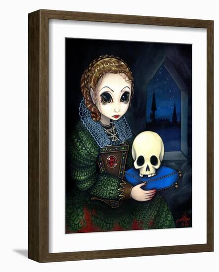 Elizabeth Bathory the Vampire Countess-Jasmine Becket-Griffith-Framed Art Print