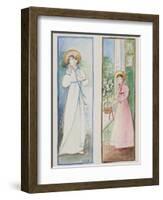 Elizabeth Bennet and Emma Woodhouse, 2011-Caroline Hervey-Bathurst-Framed Giclee Print