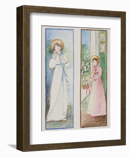 Elizabeth Bennet and Emma Woodhouse, 2011-Caroline Hervey-Bathurst-Framed Giclee Print