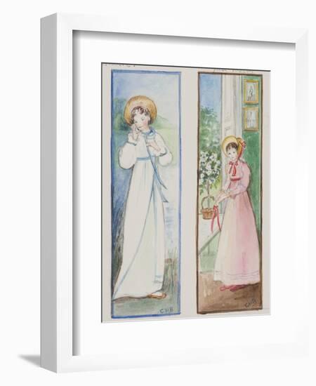 Elizabeth Bennet and Emma Woodhouse, 2011-Caroline Hervey-Bathurst-Framed Giclee Print