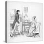 Elizabeth Bennet Refuses Mr. Darcy-Hugh Thomson-Stretched Canvas