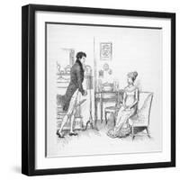 Elizabeth Bennet Refuses Mr. Darcy-Hugh Thomson-Framed Photographic Print