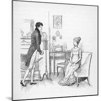 Elizabeth Bennet Refuses Mr. Darcy-Hugh Thomson-Mounted Photographic Print