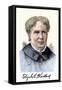 Elizabeth Blackwell, First Women Physician in Modern Times, with Her Autograph-null-Framed Stretched Canvas