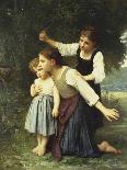 The Lute Player-Elizabeth Bouguereau-Framed Stretched Canvas