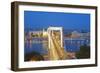 Elizabeth Bridge, Banks of the Danube, UNESCO World Heritage Site, Budapest, Hungary, Europe-Christian Kober-Framed Photographic Print