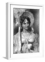 Elizabeth Brunton, Actress-T Wageman-Framed Art Print