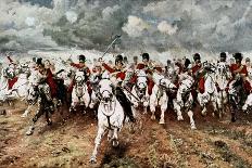 Scotland for Ever, the Charge of the Scots Greys at Waterloo, 18 June 1815-Elizabeth Butler-Stretched Canvas