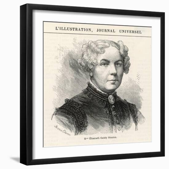 Elizabeth Cady Stanton American Women's Rights Reformer-null-Framed Photographic Print