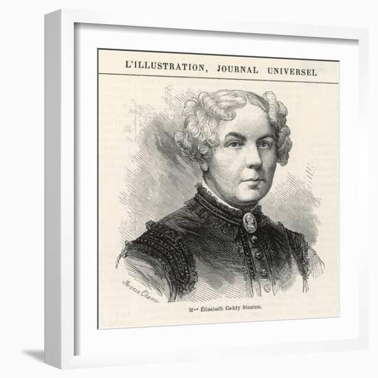 Elizabeth Cady Stanton American Women's Rights Reformer-null-Framed Photographic Print