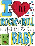I love Rock n Roll-Elizabeth Caldwell-Framed Giclee Print