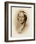 Elizabeth Cleghorn Gaskell Writer in 1851-George Richmond-Framed Art Print