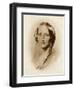 Elizabeth Cleghorn Gaskell Writer in 1851-George Richmond-Framed Art Print