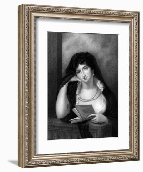 Elizabeth Ctess Erroll-Richard Cosway-Framed Art Print