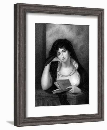 Elizabeth Ctess Erroll-Richard Cosway-Framed Art Print