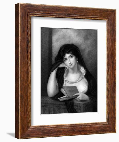 Elizabeth Ctess Erroll-Richard Cosway-Framed Art Print