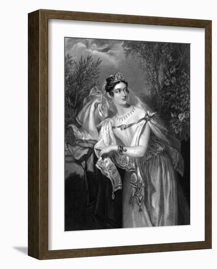 Elizabeth Ctess. Harrington-AE Chalon-Framed Art Print