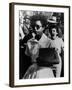 Elizabeth Eckford Is Harassed as She Enters Little Rock Central High, Sept 6, 1957-null-Framed Photo