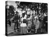 Elizabeth Eckford with Snarling Parents After turning Away From Entering Central High School-Francis Miller-Stretched Canvas