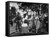 Elizabeth Eckford with Snarling Parents After turning Away From Entering Central High School-Francis Miller-Framed Stretched Canvas