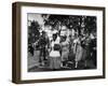 Elizabeth Eckford with Snarling Parents After turning Away From Entering Central High School-Francis Miller-Framed Photographic Print