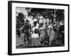 Elizabeth Eckford with Snarling Parents After turning Away From Entering Central High School-Francis Miller-Framed Photographic Print