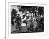 Elizabeth Eckford with Snarling Parents After turning Away From Entering Central High School-Francis Miller-Framed Photographic Print