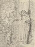 The Lady of Shalott, 1853 (Ink on Paper) (B/W Photo)-Elizabeth Eleanor Siddal-Giclee Print