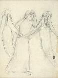 Idea for 'La Belle Dame Sans Merci' (Pencil on Paper) (See also 200312)-Elizabeth Eleanor Siddal-Framed Giclee Print