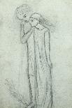 Idea for 'La Belle Dame Sans Merci' (Pencil on Paper) (See also 200312)-Elizabeth Eleanor Siddal-Giclee Print