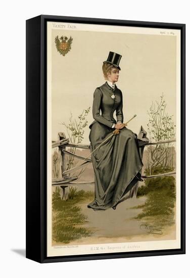 Elizabeth, Empress of Austria-C De Grimm-Framed Stretched Canvas