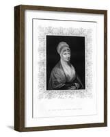 Elizabeth Fry, British Philanthropist, 19th Century-J Cochran-Framed Giclee Print