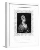 Elizabeth Fry, British Philanthropist, 19th Century-J Cochran-Framed Giclee Print